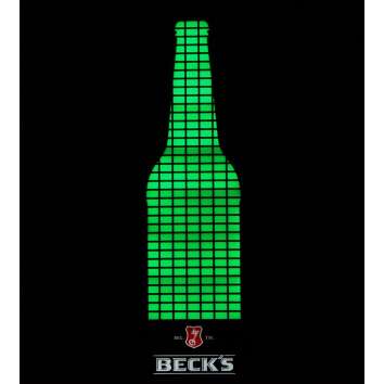 1x Becks Bière enseigne lumineuse 80x20 Equilizer...