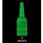 1x Becks Bière enseigne lumineuse 80x20 Equilizer Présentoir bouteilles