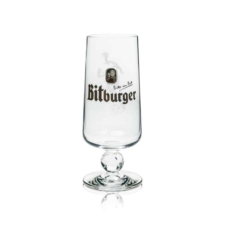 1x verre à bière Bitburger 0,25l Football Edition Emballage individuel