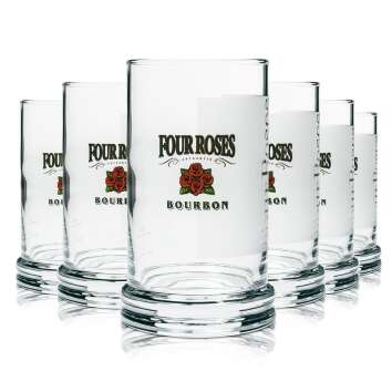 6x Four Roses verre à whisky tumbler