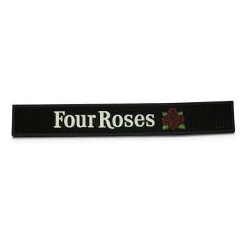 1x Four Roses Whiskey Tapis de bar noir 60x9