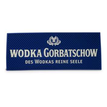 1x Gorbatchev Vodka grand tapis de bar bleu 50 x 20