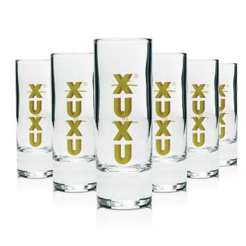 6x XuXu Verres à Limes 4cl Shot