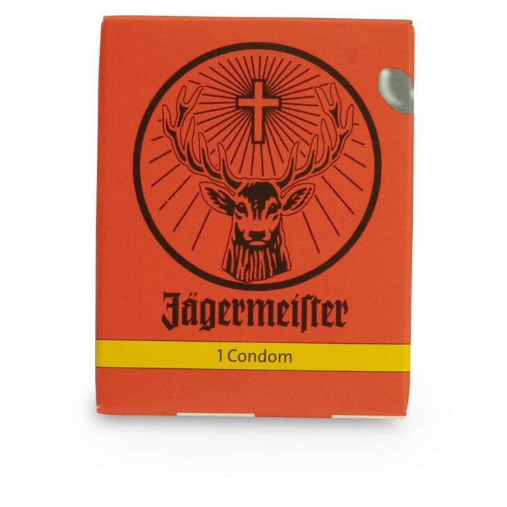 1x préservatif Jägermeister liqueur emballé