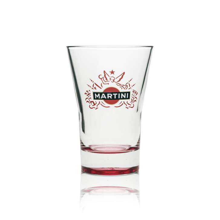 6 verres à martini Tumbler 31 cl, fond rouge