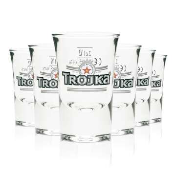 1x verre à vodka Trojka Shot On pack 2cl