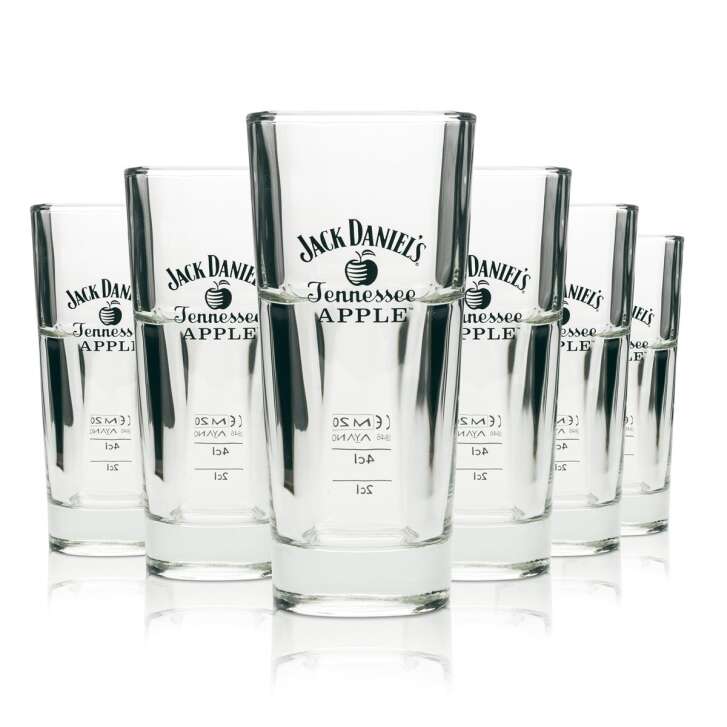 6x Jack Daniels verre à whisky 0,34l verre à long drink "Apple" empilable