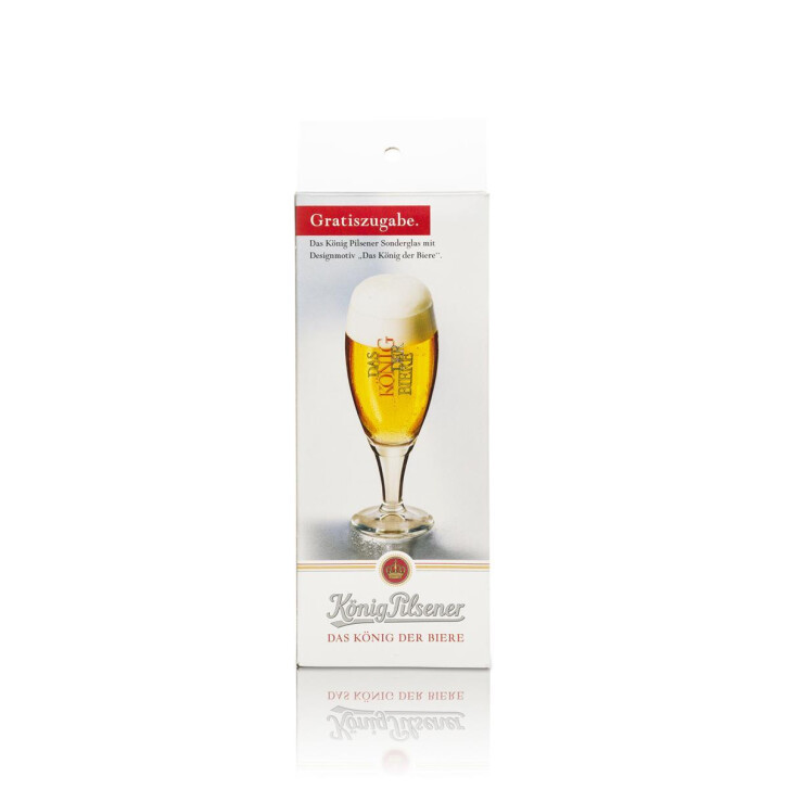 1 verre à bière König Pilsner 0,2 l, emballé individuellement