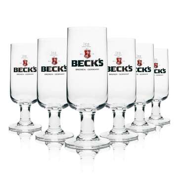 6x Becks verre à bière 0,3l coupe Ritzenhoff