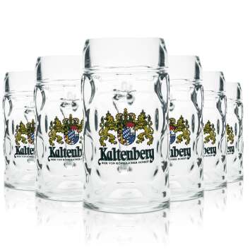 6x Kaltenberg verre à bière 0,5l Isar...