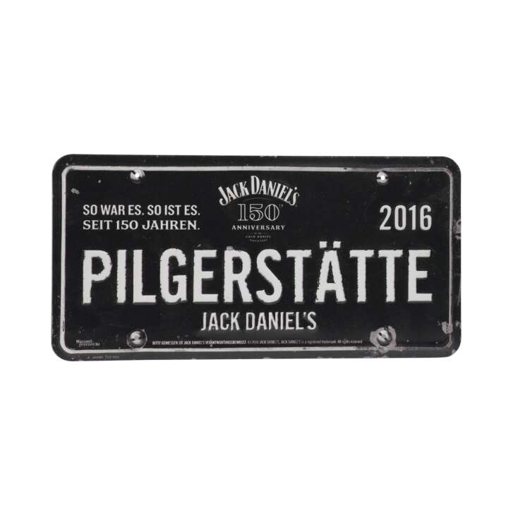 1x Jack Daniels Rum Plaque de tôle lieu de pèlerinage 2016 30,5x15