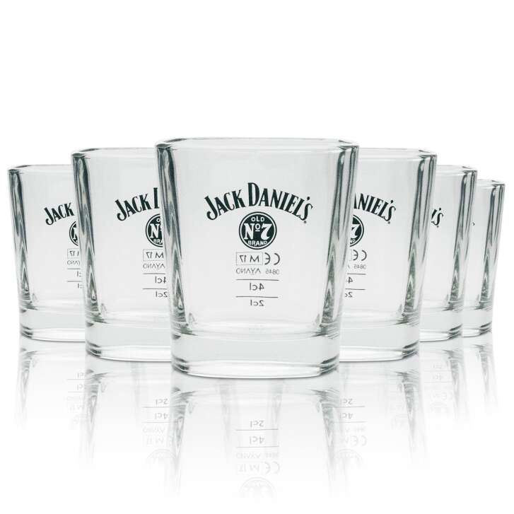 6x Jack Daniels verre à whisky Tumbler 270ml