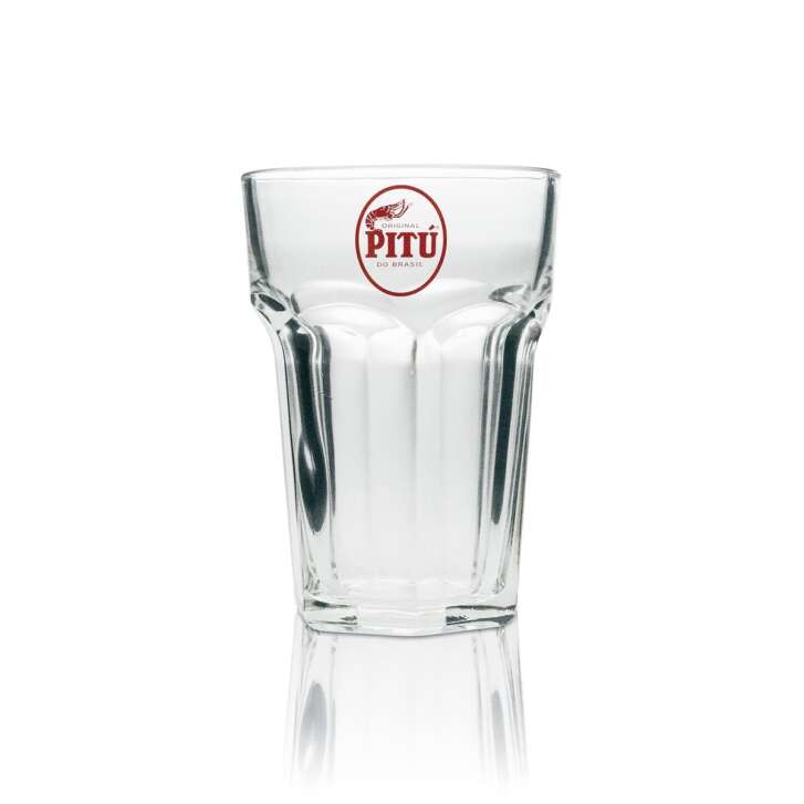 6x verre à liqueur Pitu Longdrink logo rouge 500ml