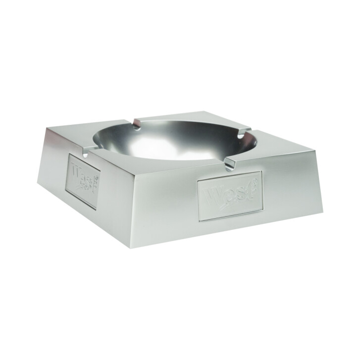 1x cendrier West Zigaretten argent 14x14