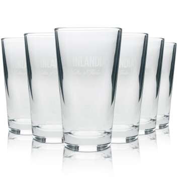 6x Finlandia Vodka verre à long drink simple
