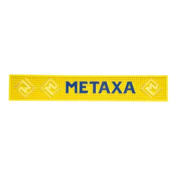 1x Metaxa Tequila Tapis de bar jaune 60,5x10,5