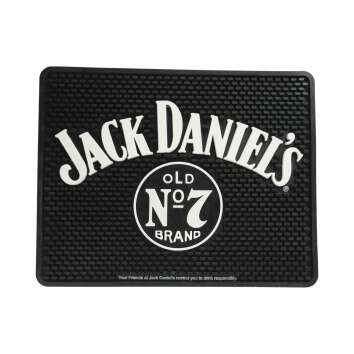 1x Jack Daniels Whiskey Tapis de bar carré No. 7...