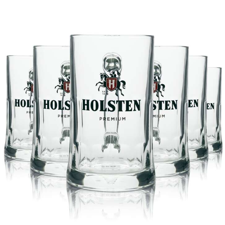 6x Holsten verre à bière Krug Premium 500ml sahm