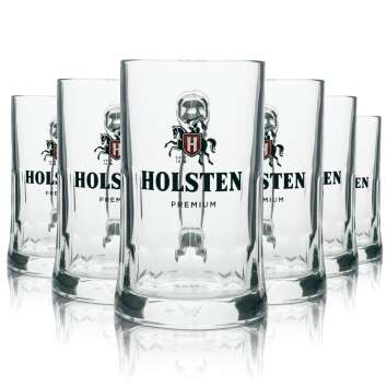 6x Holsten verre à bière Krug Premium 500ml...