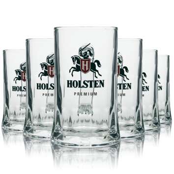 6x Holsten verre à bière 0,4l pichet...