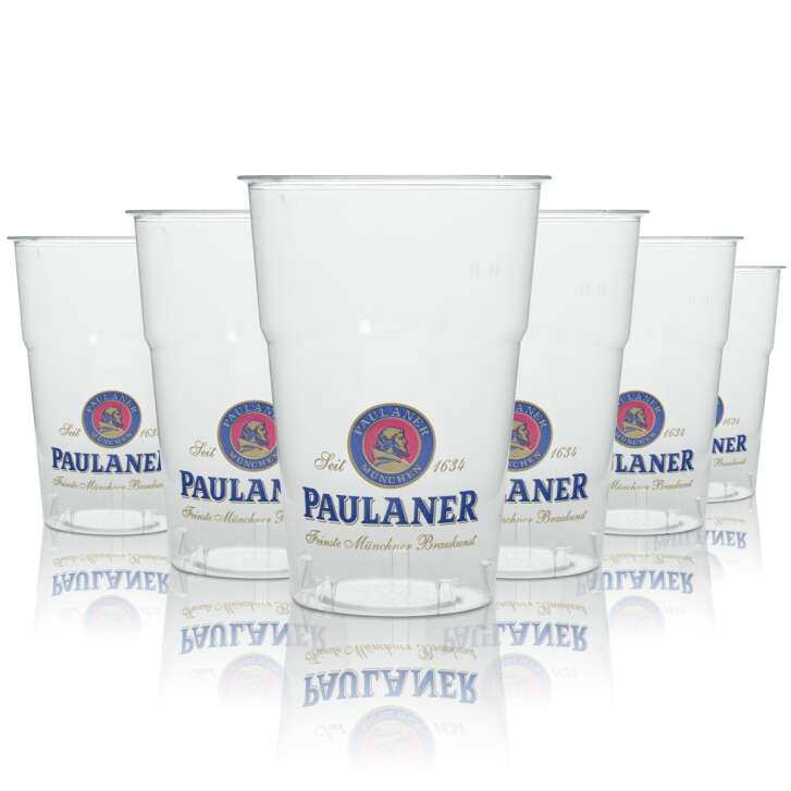 40x gobelets de bière Paulaner Feinste Münchner Braukunst 0,4l