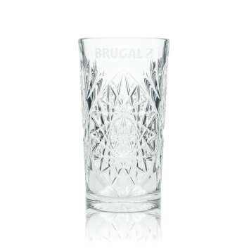 1x Brugal Rhum Verre à long drink cristal 470ml