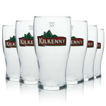 6x verre à bière Kilkenny long drink 500ml...