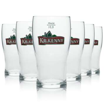 6x verre à bière Kilkenny long drink 300ml...