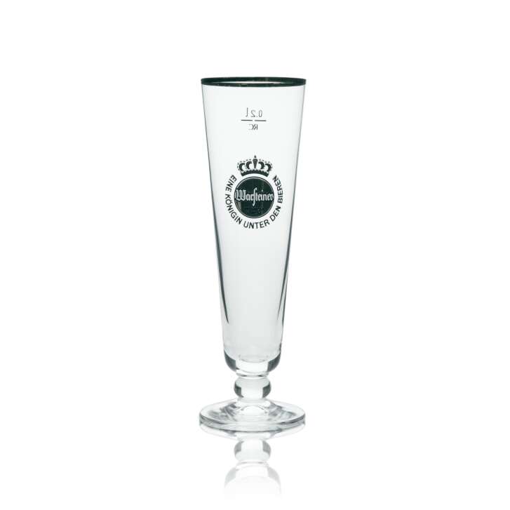 6 verres à bière Warsteiner exclusifs, forme tulipe avec bord doré, 200 ml