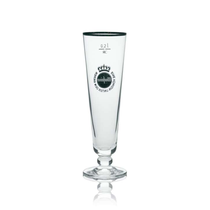 6 verres à bière Warsteiner exclusifs, forme tulipe avec bord doré, 200 ml