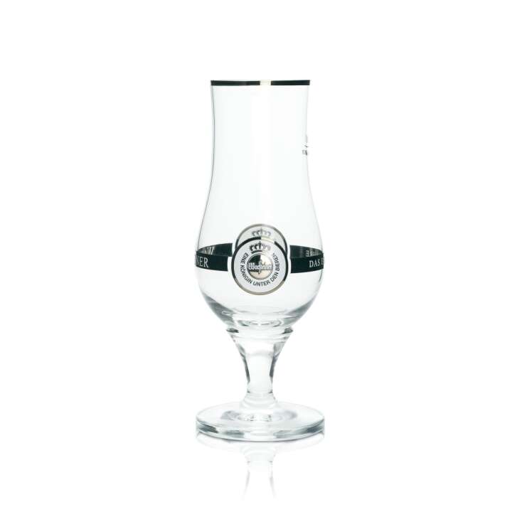 6 verres Warsteiner 0,3 l exclusifs, forme tulipe, bord doré, calibrés, pour bars et restaurants