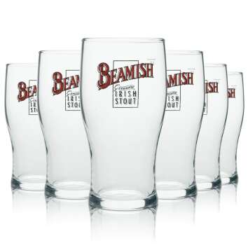 6x Beamisch verre à bière long drink Irish...