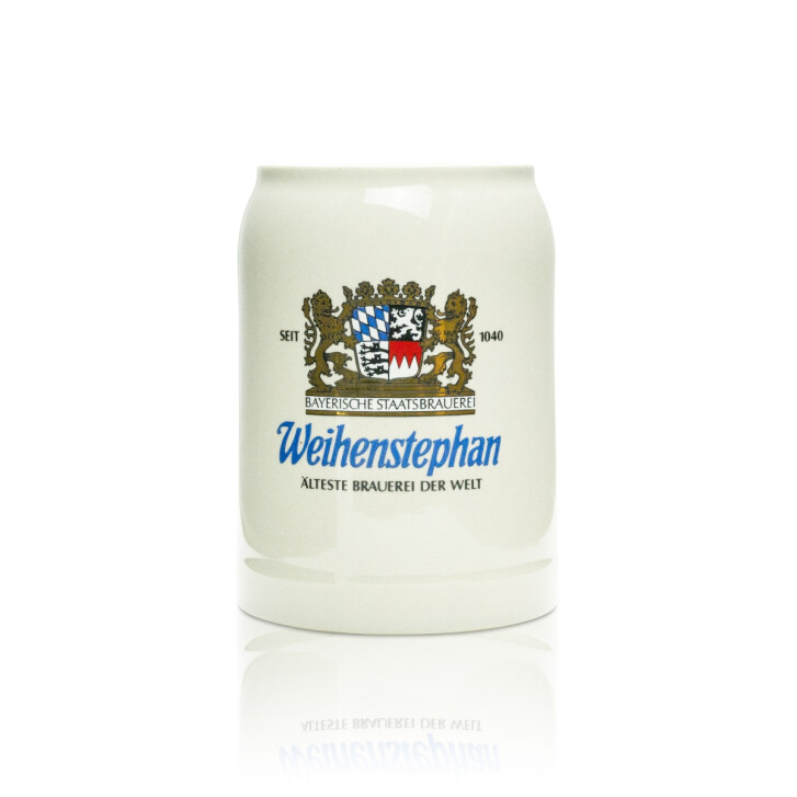 6 chopes à bière Weihenstephan en grès 0,5 l Franz Herb