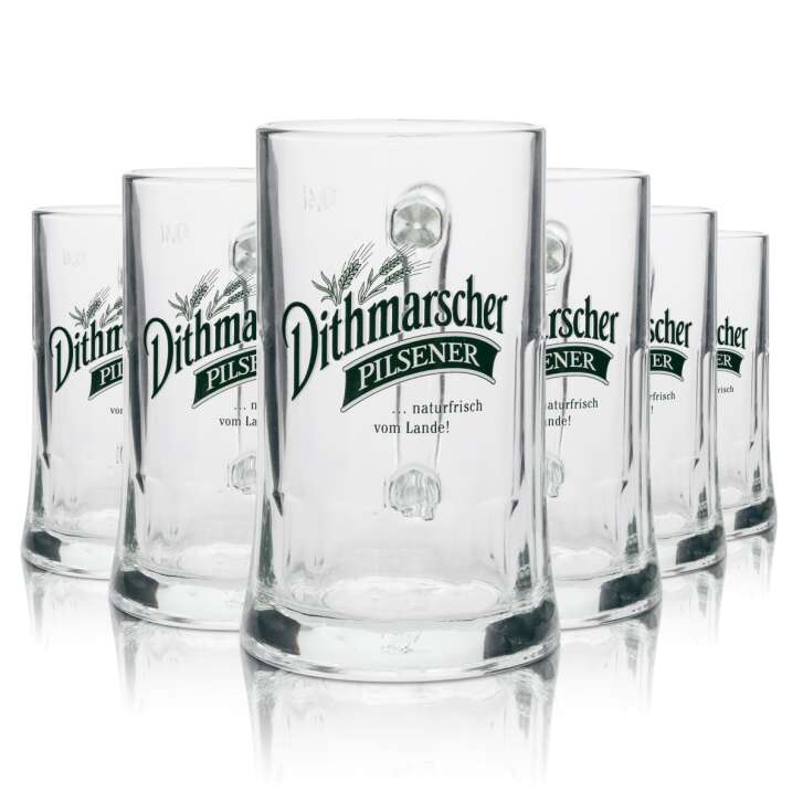 6x verre à bière Dithmarscher 0,4l Krug Seidel Sahm