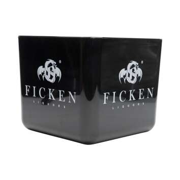 1x Ficken Liqueur Refroidisseur de glace avec couvercle noir