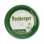 1x plateau à bière Freiberger vert à rebords hauts en métal