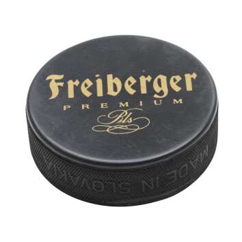 1x bière Freiberger Hockey-Puck Hockey noir avec...