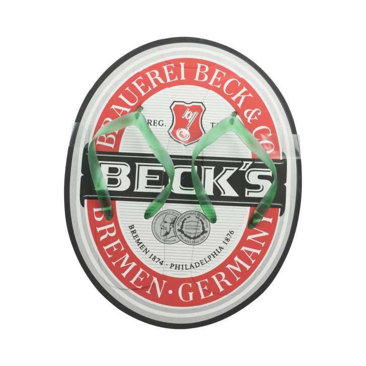 Becks Bière Badelatschen Chaussures Gr. 42-45 Tongs Beach Pantolettes Collector