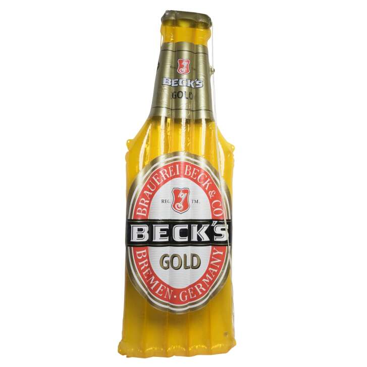 Becks Bière Matelas gonflable Or Été Piscine Baignade Plage Extérieure Air Matress
