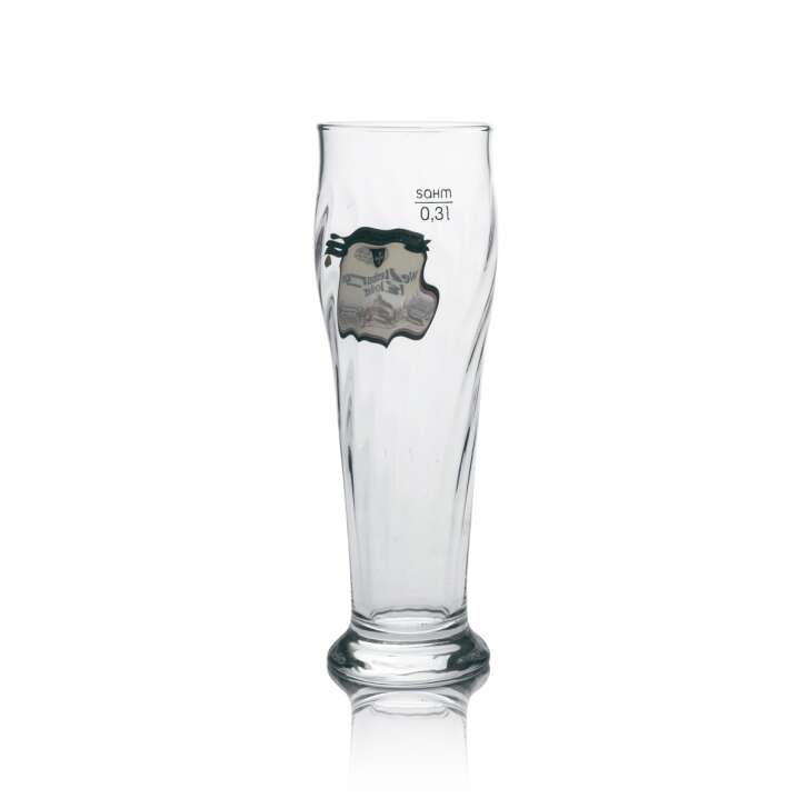 6 verres à bière Weltenburger Kloster Bier Weizen 0,3 l avec relief Sahm
