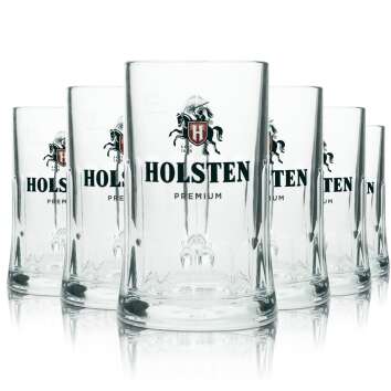 6x verre à bière Holsten pichet 0,3l Sahm