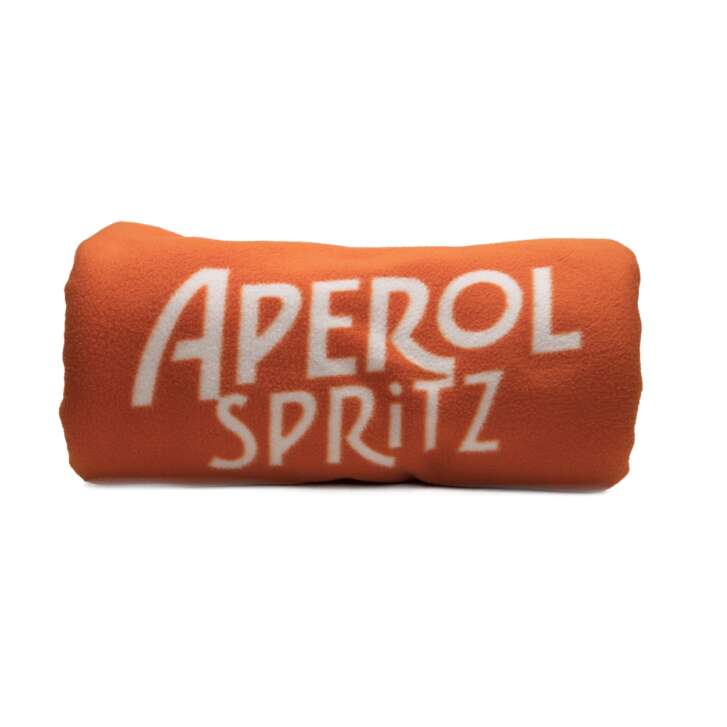 Aperol Couverture apéritif Orange Logo bouteilles Pique-nique hiver Fleece Couverture douillette