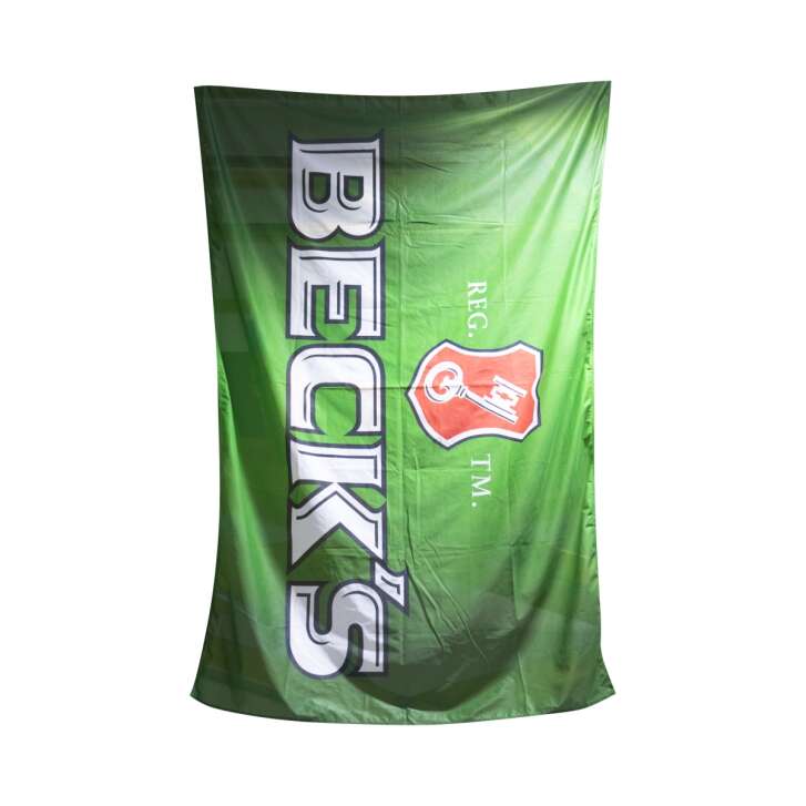 1x Becks Bière Drapeau Vert Logo Horizontal