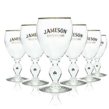 6x Jameson verre à whiskey Irish Coffee 4cl bord...