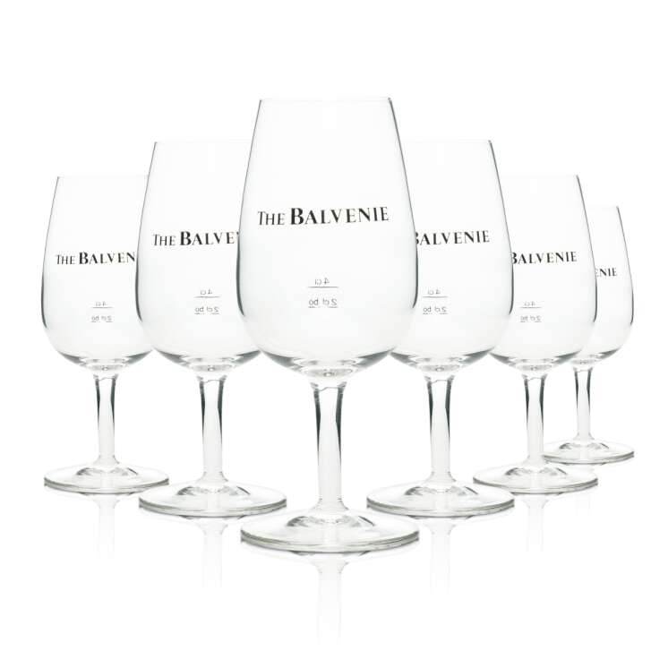 6x verre à whisky Balvenie Tasting Logo Or 4cl Böckling