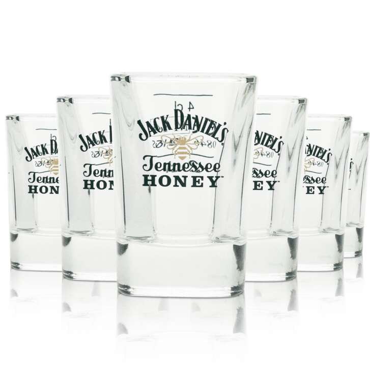 6x Jack Daniels verre à whisky shot verre à miel