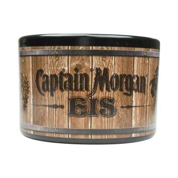 1x Captain Morgan Rum glacière noir/fût en bois