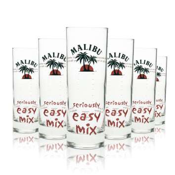 6x Malibu verre à liqueur Longdrink seriously easy...