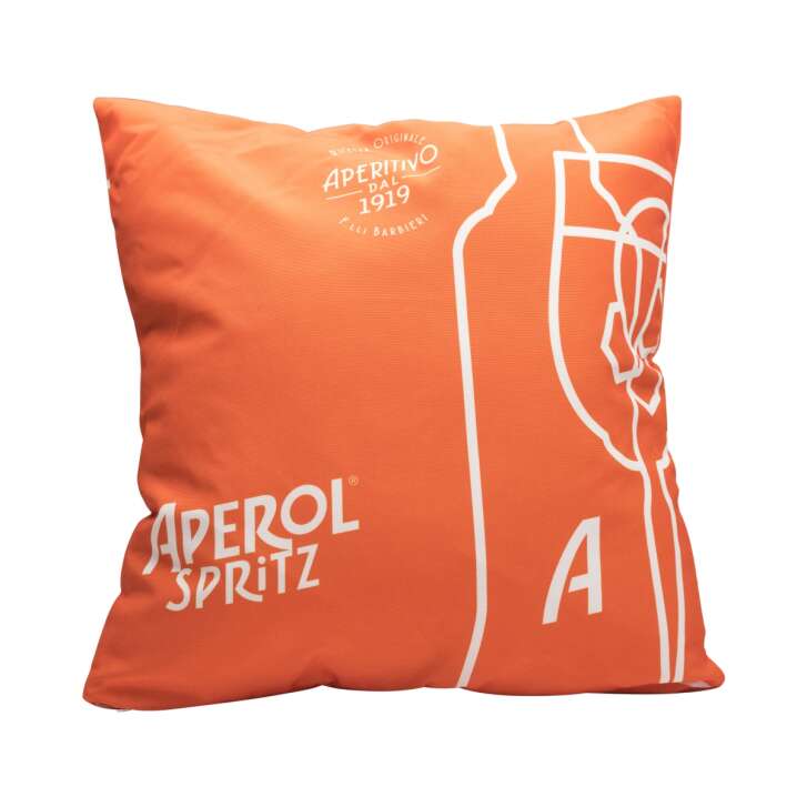 Aperol Spritz Coussin Orange Aperitivo 1919 40x40 Outdoor Deco Lounge Canapé Bar