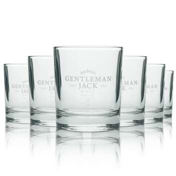6x Jack Daniels Verre 0,2l Whiskey Tumbler Gentleman Jack...